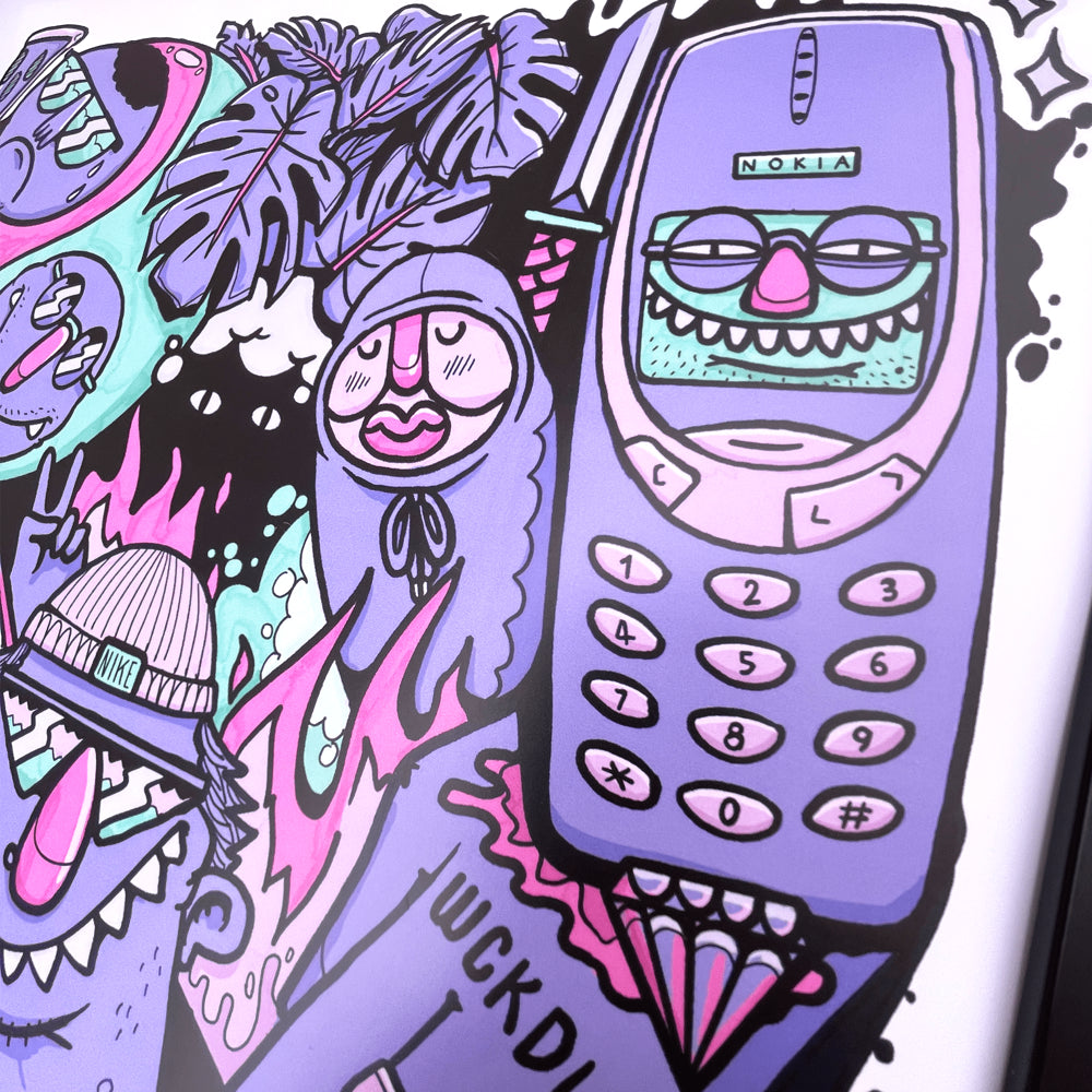 3am Purple A4 Print