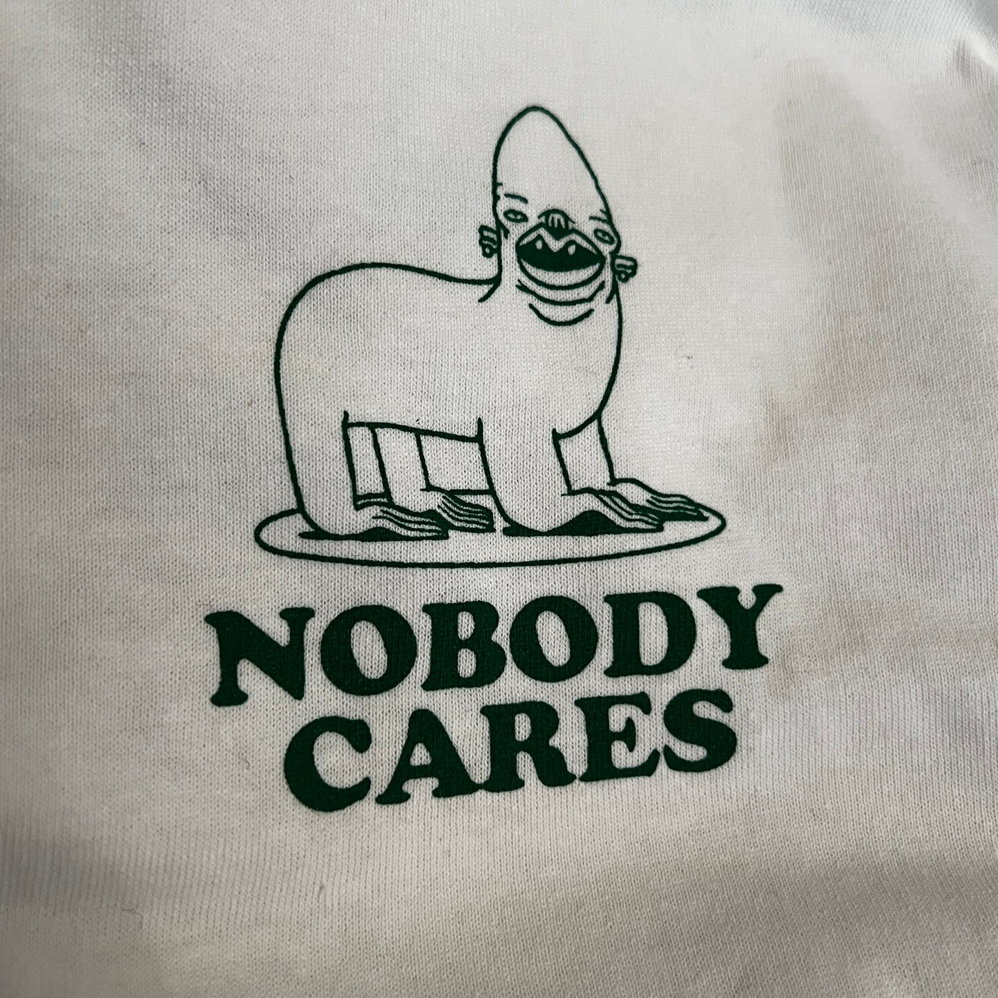 Nobody Cares (Green on White)