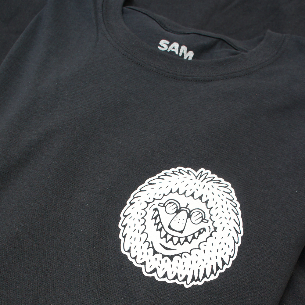 Roger Monster - White on Black