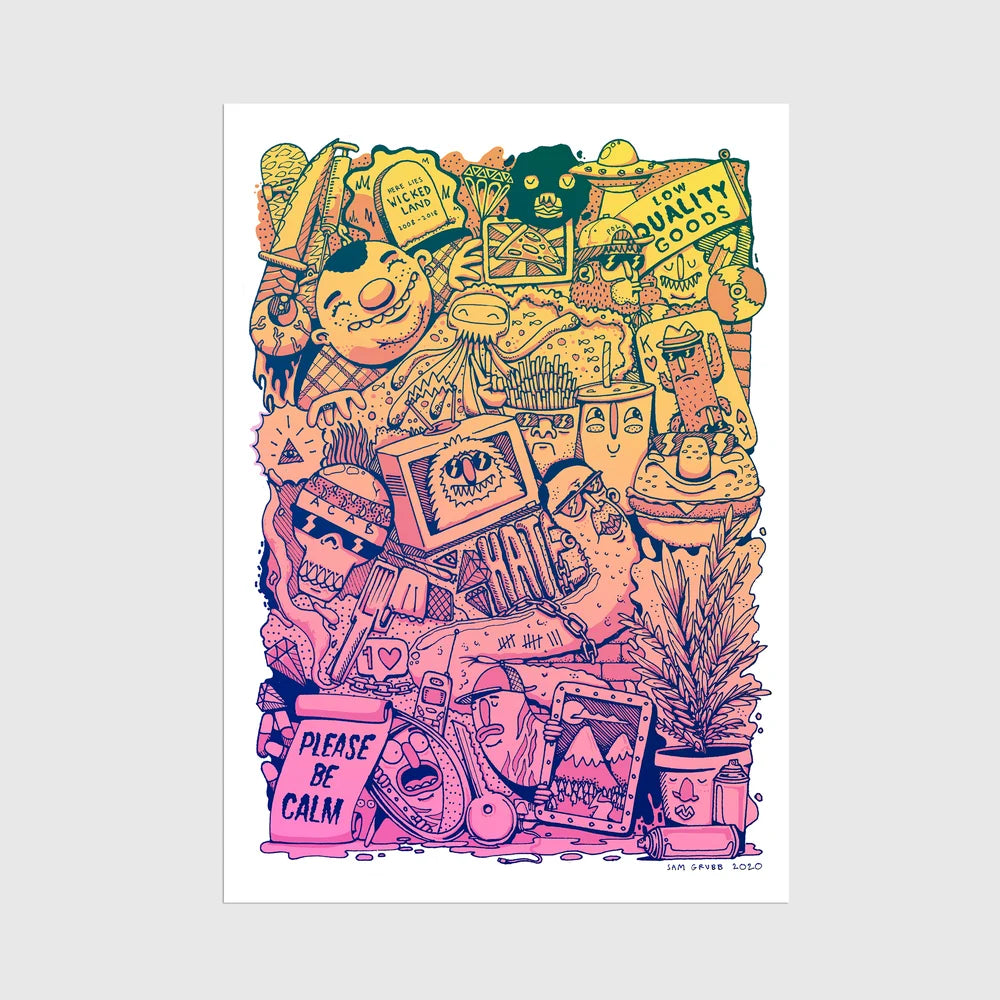 Full House A3 Print