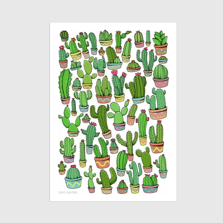 Cacti A4 Print