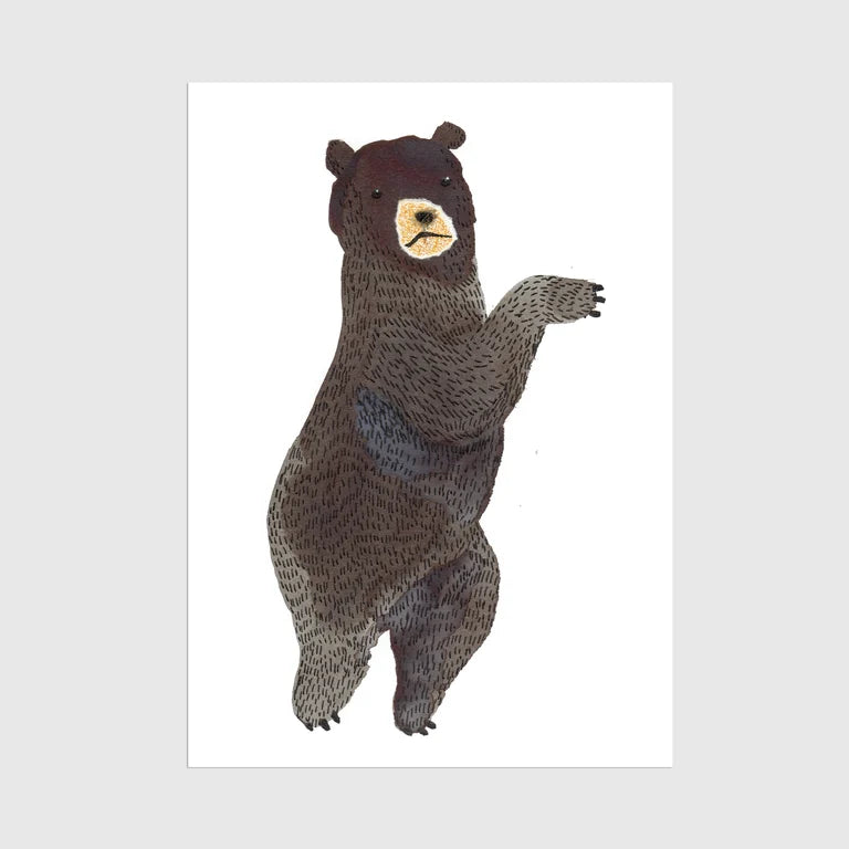 Dancing Bear A4 Print