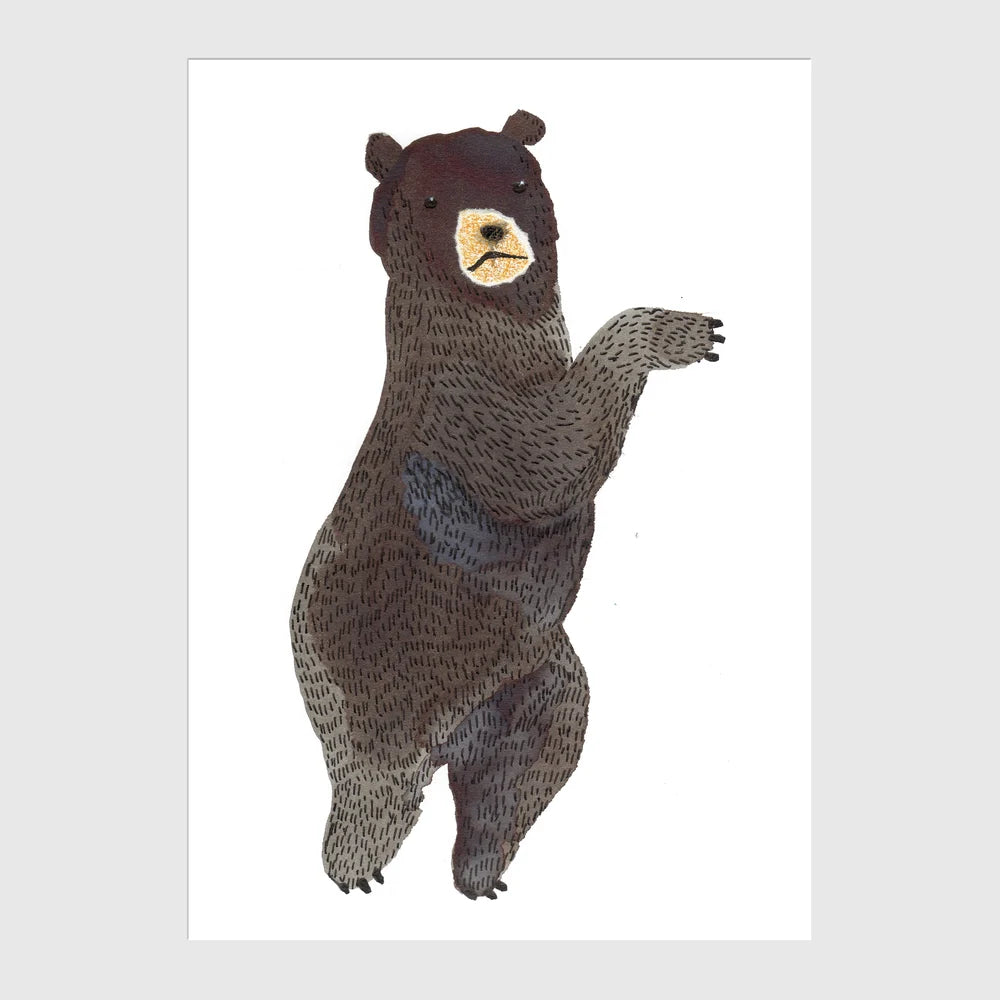 Dancing Bear A6 Postcard