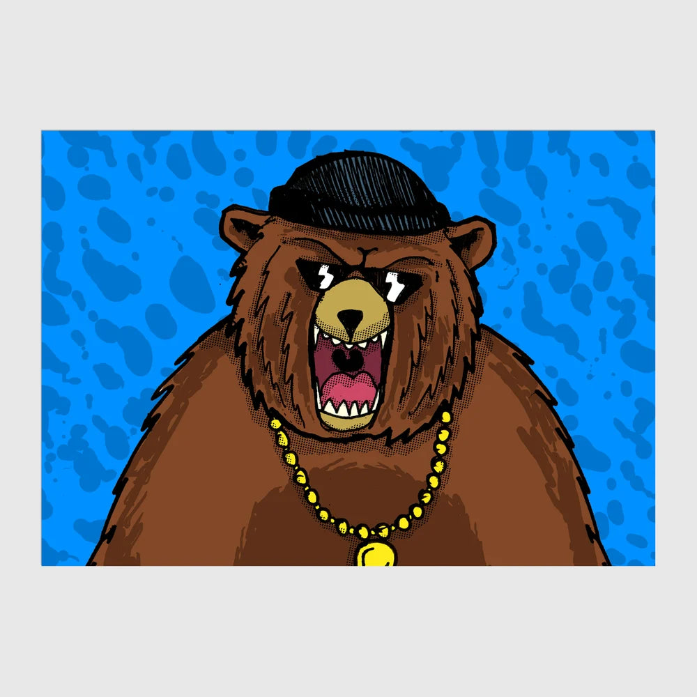Grizzly Bear A6 Postcard