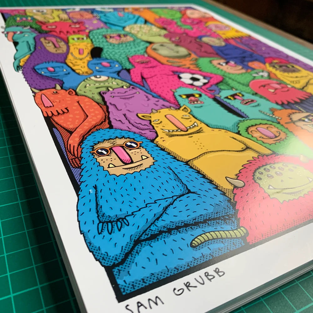 Monster Party A3 Print