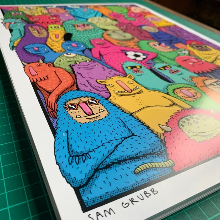 Monster Party A4 Print