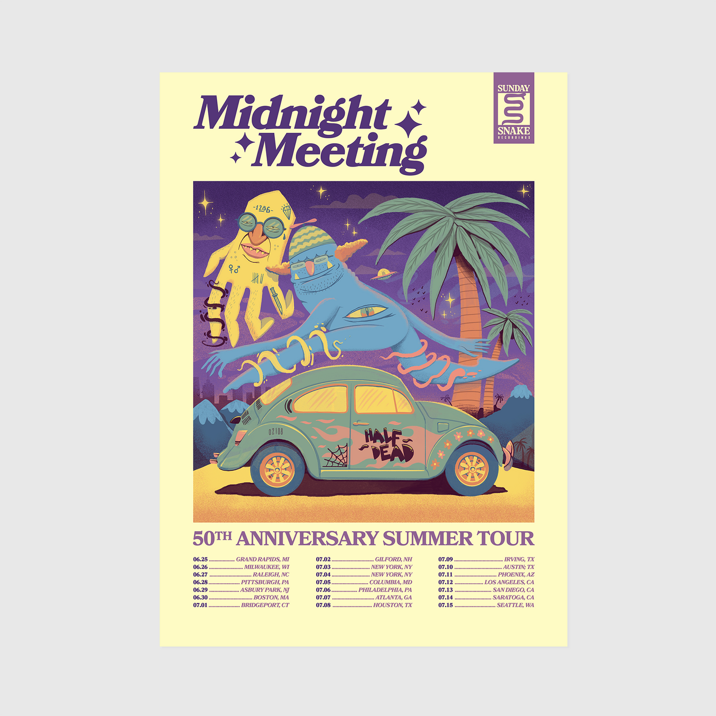 Midnight Meeting A3 Print