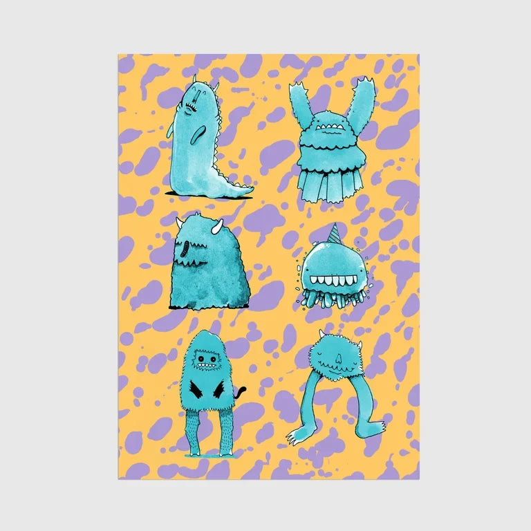Monster Mates 2 A4 Print