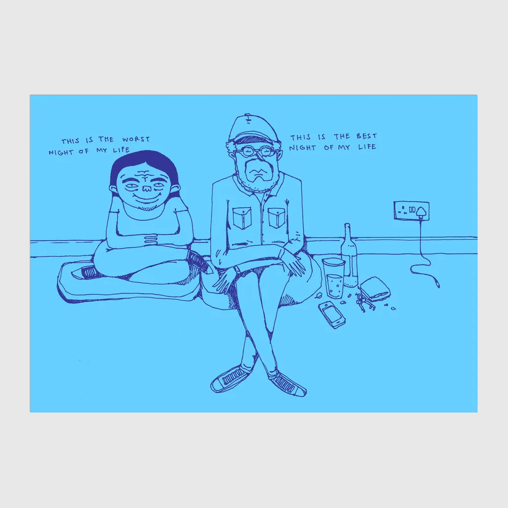 Tinder A6 Postcard