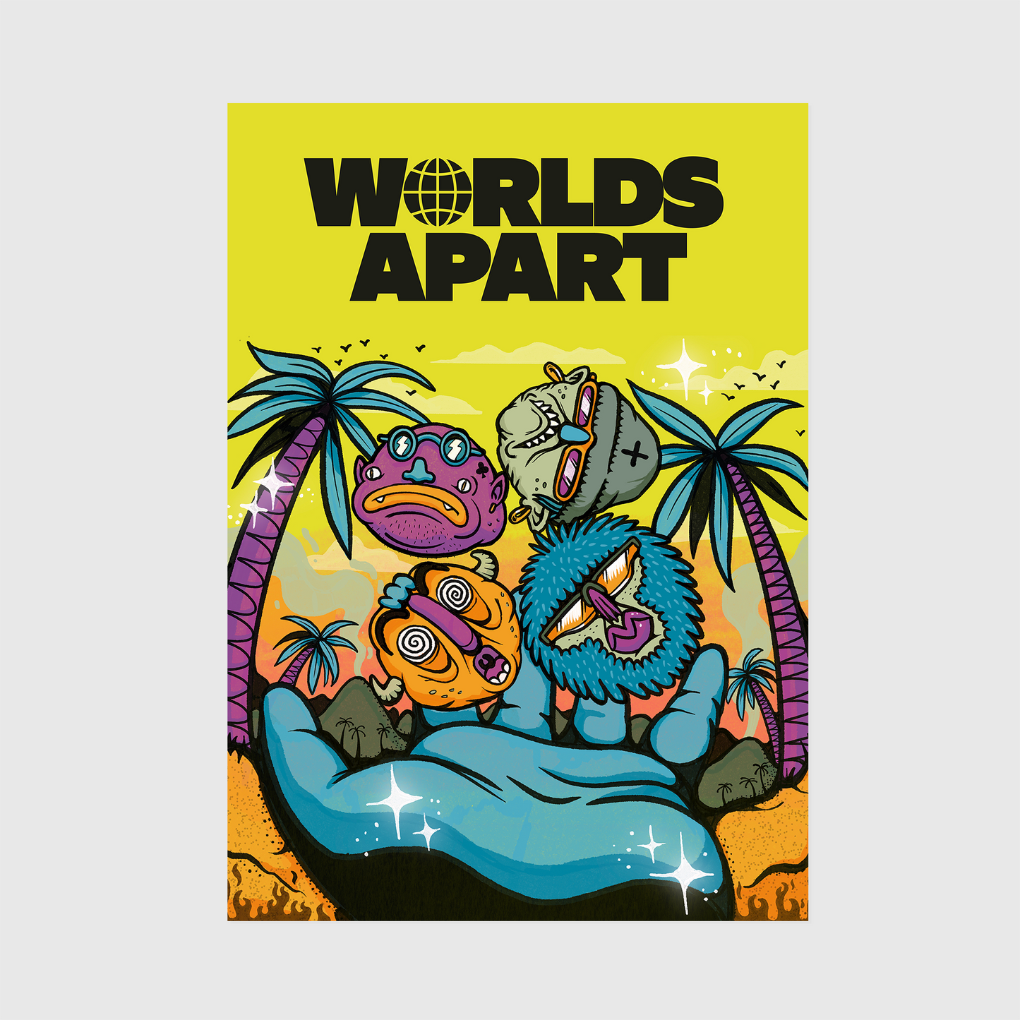 Worlds Apart A3 Print